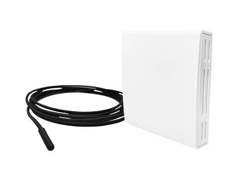 External NTC 10K sensor with IP20 wall fixing with 3 m cable