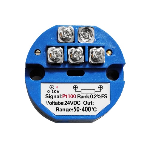 Trasduttore per PT100 da -50°C ~ 400°C per sensore per contatti NA/NC