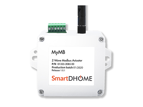 Z-Wave interface/actuator for ModBus systems
