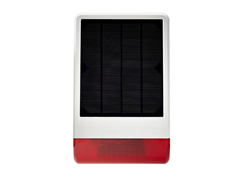 Outdoor alarm with PV panel